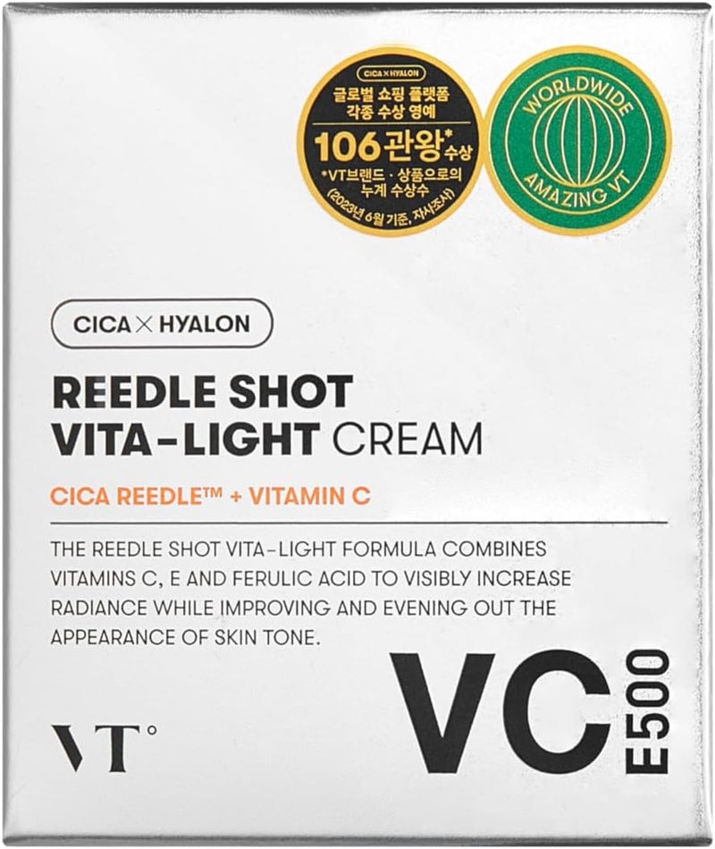 VT COSMETICS Vita-Light Cream | Vitamin C Cream with Vitamin B & E, Face Cream For Glowing & Radiant Skin, Dry, Normal or Sensitive Skin 1.69Fl Oz(50ml) - Image 2